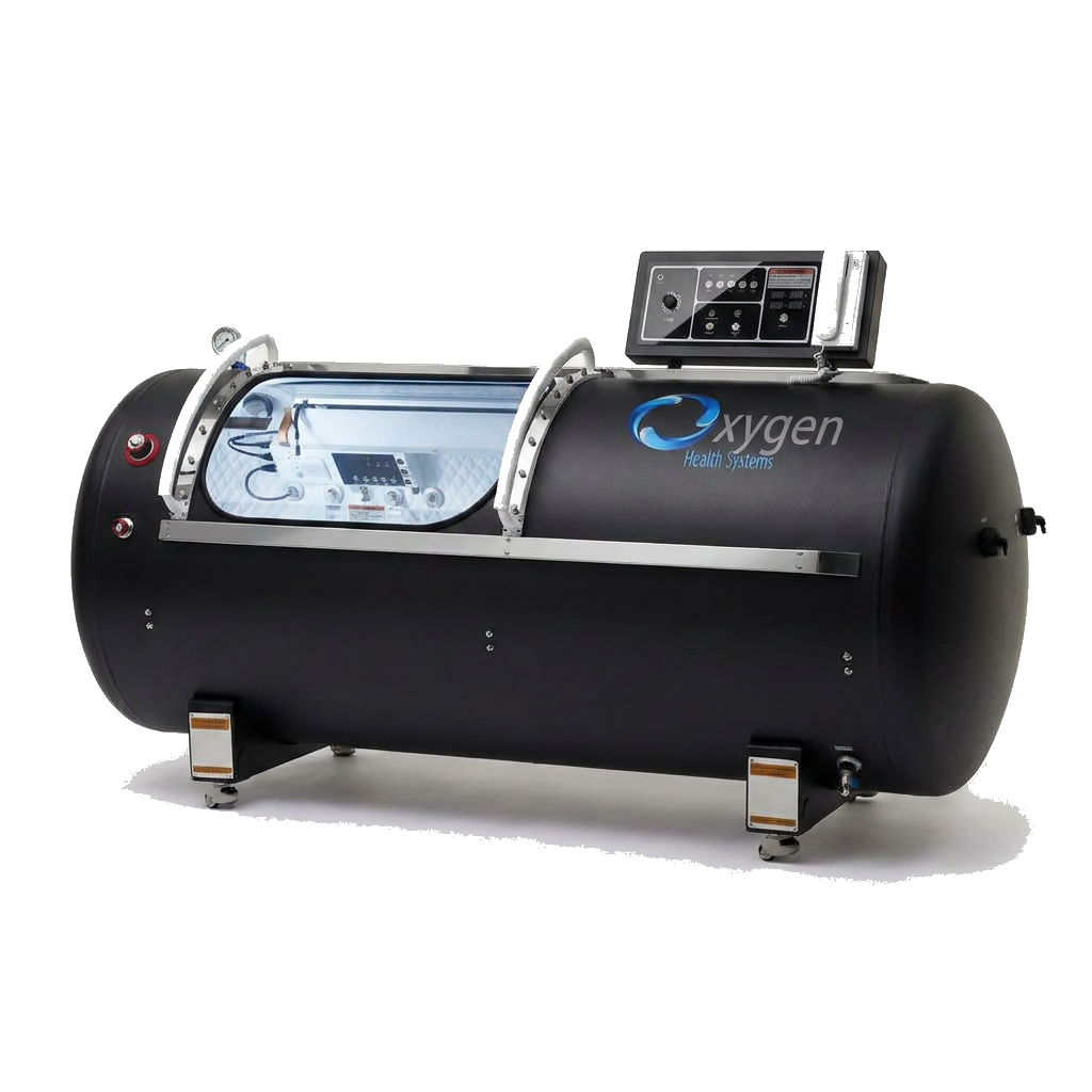 40-inch hard-shell lying hyperbaric chamber in Matte Black