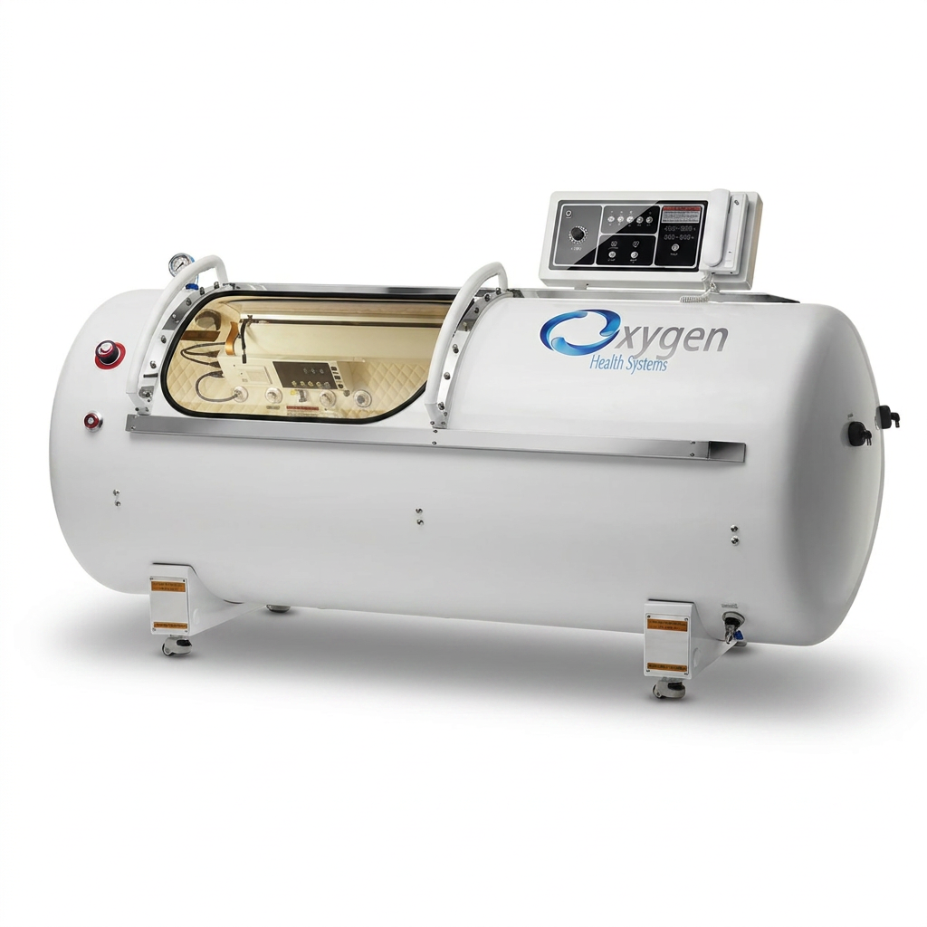 40-inch hard-shell lying hyperbaric chamber in Standard White